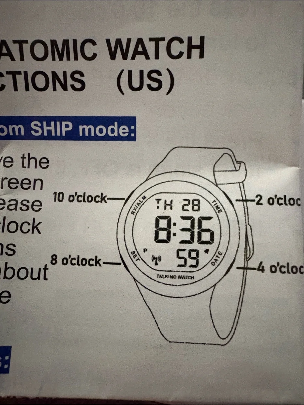 Digital watch with Expandable Band silver color